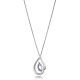 Orphelia® 'Dazzle' Women's Sterling Silver Chain with Pendant - Silver ZH-7518/B