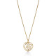 Orphelia® 'Euphoria' Women's Sterling Silver Chain with Pendant - Gold ZH-7522/G