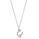 Orphelia® 'Aurora' Women's Sterling Silver Chain with Pendant - Silver/Gold ZH-7525