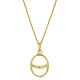 Orphelia® 'Amaliada' Women's Sterling Silver Pendant with Chain - Gold ZH-7572