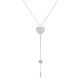 Orphelia® 'Heart' Women's Sterling Silver Chain with Pendant - Silver ZK-7384