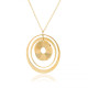 Orphelia® 'Hope' Women's Sterling Silver Chain with Pendant - Gold ZK-7393