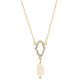 Orphelia® 'Normandy' Women's Sterling Silver Pendant with Chain - Gold ZK-7574/G