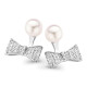 Orphelia® 'Sienna' Women's Sterling Silver Stud Earrings - Silver ZO-7224