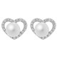 Orphelia® 'Alberte' Women's Sterling Silver Stud Earrings - Silver ZO-7233