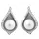 Orphelia® 'Sophia' Women's Sterling Silver Stud Earrings - Silver ZO-7234