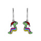 Orphelia® 'Snake' Child's Sterling Silver Drop Earrings - Silver ZO-7454