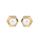 Orphelia® 'Aliva' Women's Sterling Silver Stud Earrings - Gold ZO-7469/G