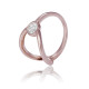 Orphelia® Women's Sterling Silver Ring - Rose ZR-7439