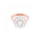 Swarovski® 'Sunshine' Women's Gold Plated Metal Ring - Rose 5459599