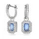 Swarovski® 'Millenia' Women's Base Metal Drop Earrings - Silver 5619500