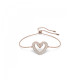 Swarovski® 'Una' Women's Gold Plated Metal Bracelet - Rose 5628658