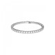 Swarovski® 'Matrix Tennis' Women's Base Metal Bracelet - Silver 5648937