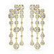 Swarovski® 'Imber' Women's Gold Plated Metal Drop Earrings - Gold 5680093