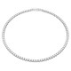 Swarovski® 'Matrix' Women's Base Metal Necklace - Silver 5681796