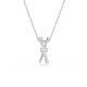 Swarovski® 'Hyperbola' Women's Base Metal Necklace - Silver 5689723