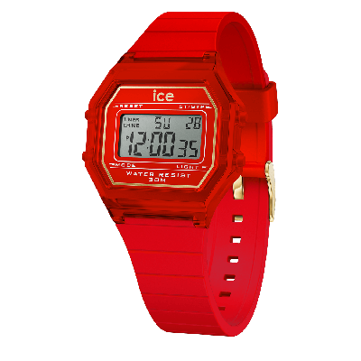 Ice Watch® Digital 'Ice Digit Retro - Red Passion - Clear' Child's Watch (Small) 022885