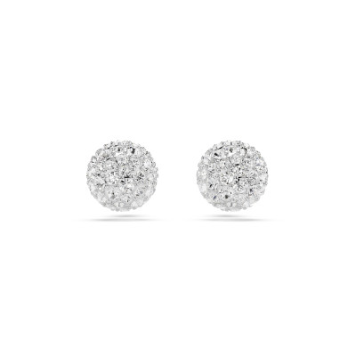 Swarovski® 'Dextera' Women's Base Metal Stud Earrings - Silver 5700290