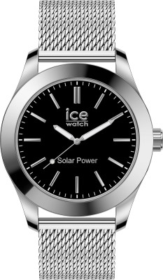 Ice Watch® Analogue 'Ice Steel - Silver Black - Milanese' Men's Watch (Medium) 023795