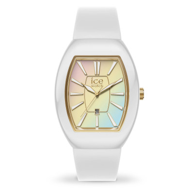 Ice Watch® Analogue 'Ice Boliday - Dome - White Sunset Rainbow' Women's Watch (Small) 024035