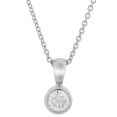 Orphelia® 'Rosalind' Women's Whitegold 18C Chain with Pendant - Silver KD-2032