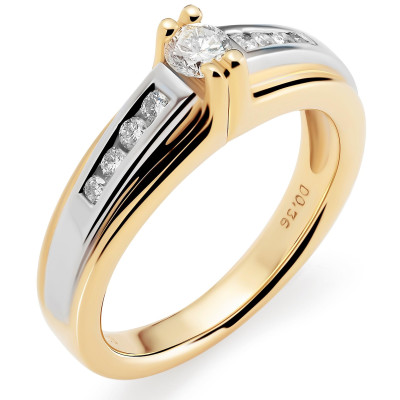 Orphelia® Women's Two-Tone 18K Ring RD-3277 #1