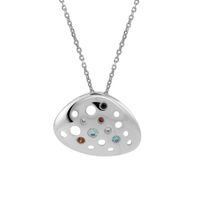 Orphelia® Women's Sterling Silver Pendant with Chain - Silver ZH-4480