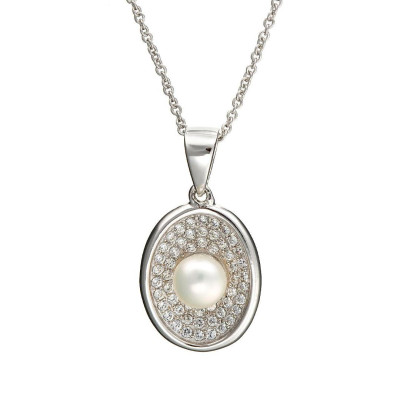 Orphelia® Women's Sterling Silver Chain with Pendant - Silver ZH-4605