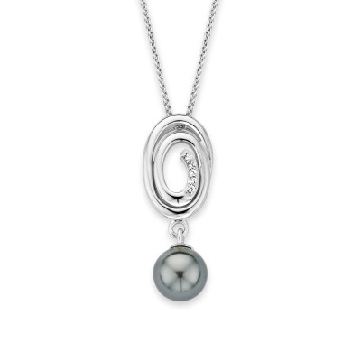 Orphelia® 'Eden' Women's Sterling Silver Chain with Pendant - Silver ZH-7116