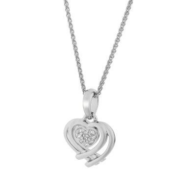 Orphelia® 'Anni' Women's Sterling Silver Chain with Pendant - Silver ZH-7368