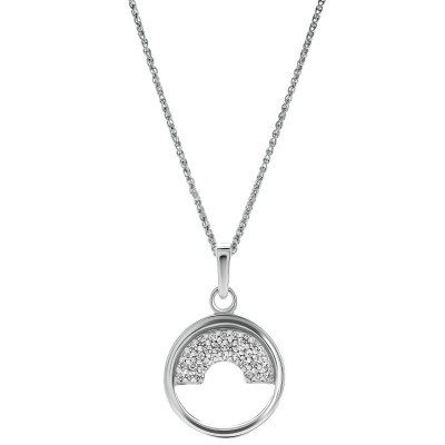 Orphelia® 'Tista' Women's Sterling Silver Pendant with Chain - Silver ZH-7586