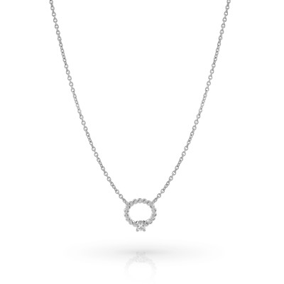 Orphelia® 'Premium' Women's Sterling Silver Necklace - Silver ZK-7562