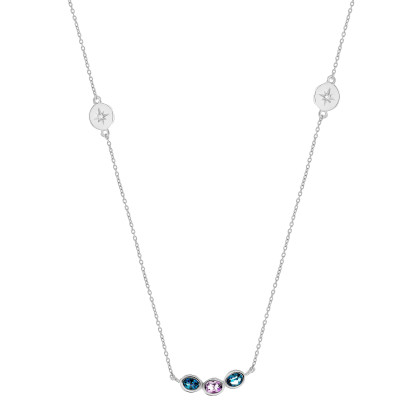 Orphelia® 'Regula' Women's Sterling Silver Necklace - Silver ZK-7578