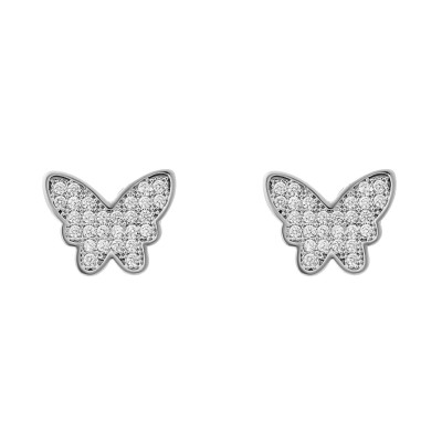 Orphelia® 'Amaya' Women's Sterling Silver Stud Earrings - Silver ZO-7316