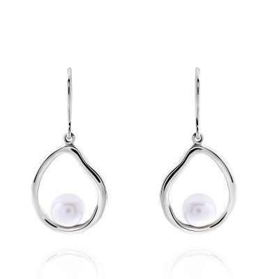 Orphelia® 'Baptiste' Women's Sterling Silver Drop Earrings - Silver ZO-7507