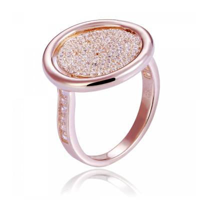 Orphelia® Women's Sterling Silver Ring - Rose ZR-7444/RG