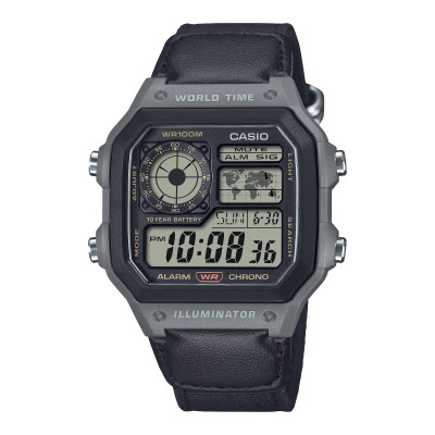 Casio® Digital 'Casio Collection' Men's Watch AE-1200WHUB-8AVEF