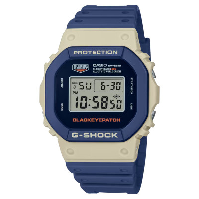 Casio® Digital 'G-shock Blackeyepatch Collaboration' Men's Watch DW-5610BEP-2ER