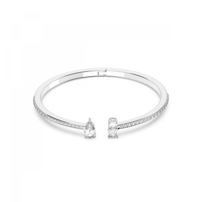 Swarovski® 'Attract' Women's Base Metal Bracelet - Silver 5556912