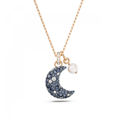 Swarovski® 'Luna' Women's Gold Plated Metal Necklace - Rose 5671585