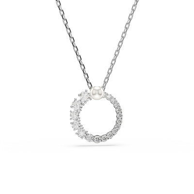 Swarovski® 'Matrix' Women's Base Metal Necklace - Silver 5688751