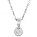 'Rosalind' Women's Whitegold 18C Chain with Pendant - Silver KD-2032