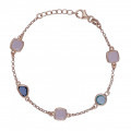 'Euphemia' Women's Sterling Silver Bracelet - Rose ZA-7411