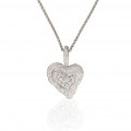 'Hazel' Women's Sterling Silver Chain with Pendant - Silver ZH-7082