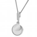 'Isi' Women's Sterling Silver Chain with Pendant - Silver ZH-7285