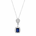 'Enora' Women's Sterling Silver Chain with Pendant - Silver ZH-7426/SA