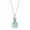 'Anat' Women's Sterling Silver Chain with Pendant - Silver ZH-7467