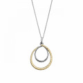 'Bastien' Women's Sterling Silver Chain with Pendant - Silver/Gold ZH-7499