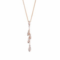 'Loana' Women's Sterling Silver Chain with Pendant - Rose ZH-7505/RG