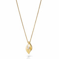 'Milan' Women's Sterling Silver Chain with Pendant - Gold ZH-7519/G